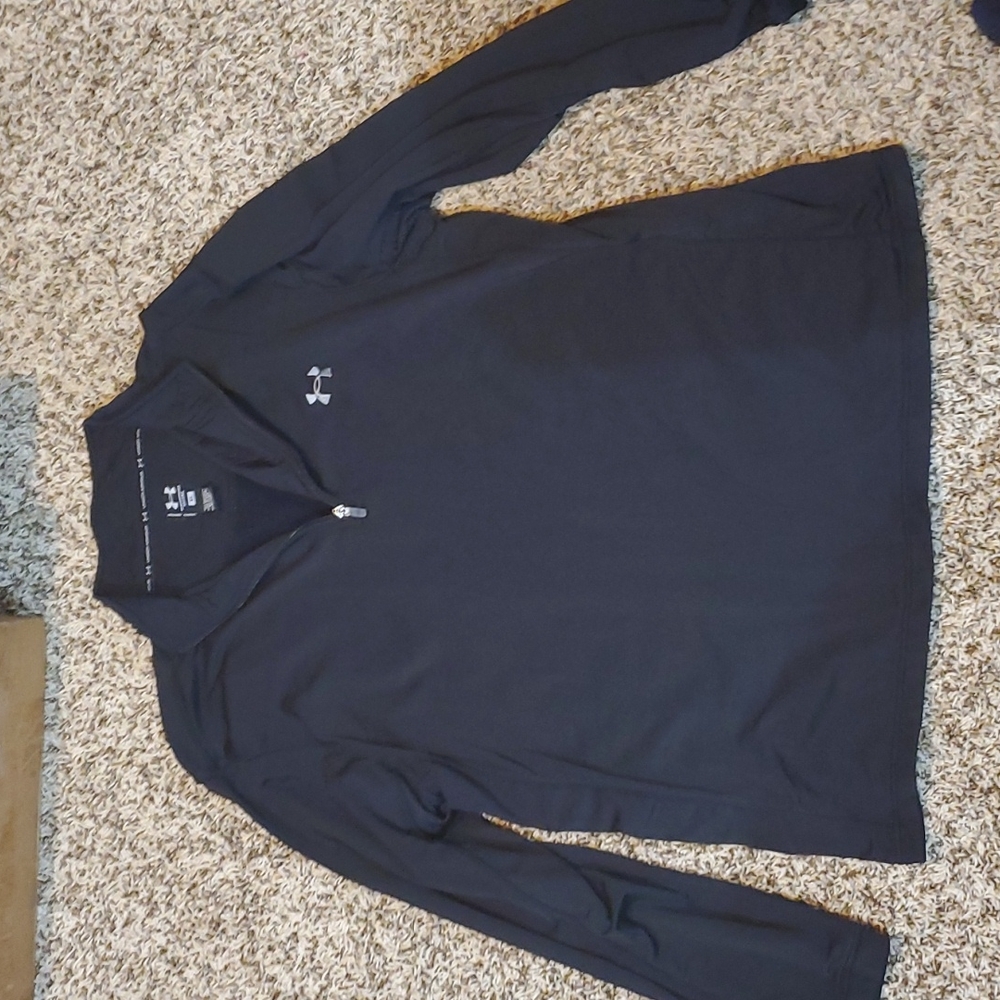 Under Armour Performance Quarter Zip Pull Over, B… - image 1